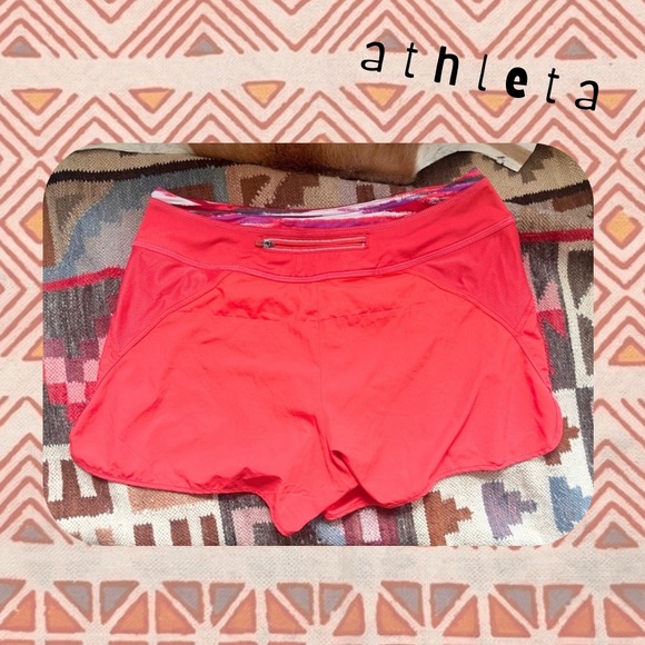 Athleta • red athletic stylish shorts - Picture 1 of 16